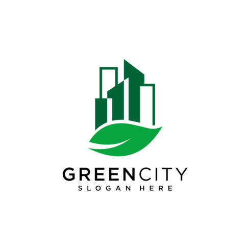 green city logo vector design cover image.