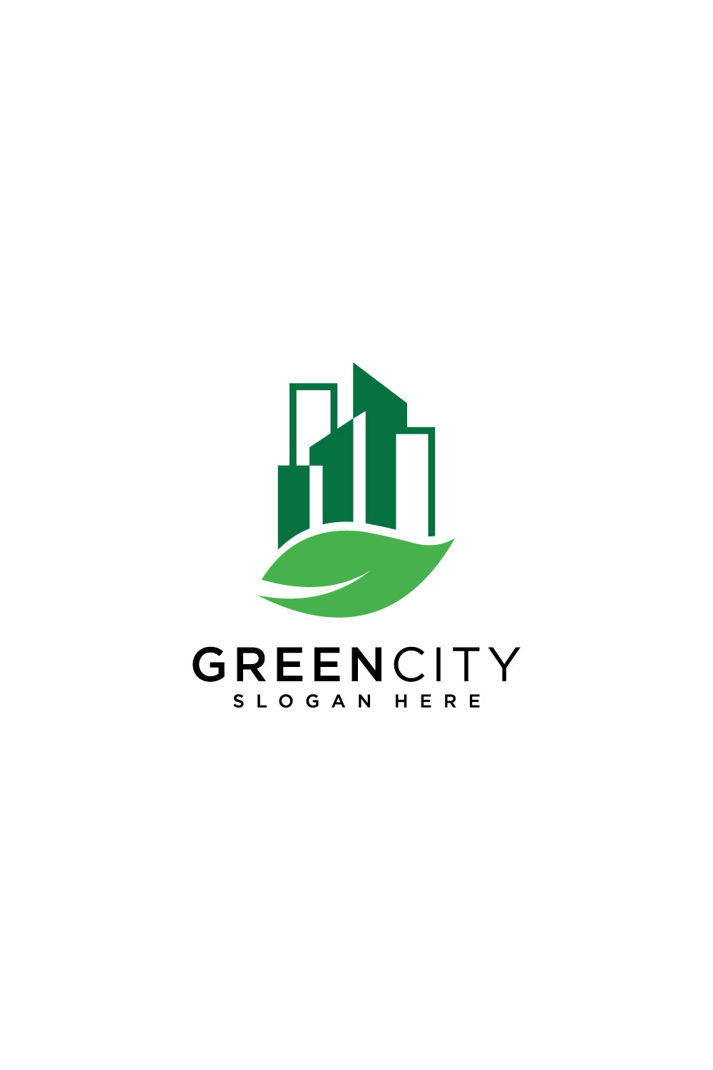 green city logo vector design pinterest preview image.