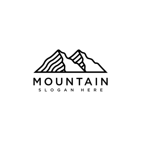 mountain logo design vector cover image.