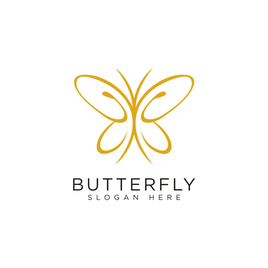 butterfly logo design vector - MasterBundles