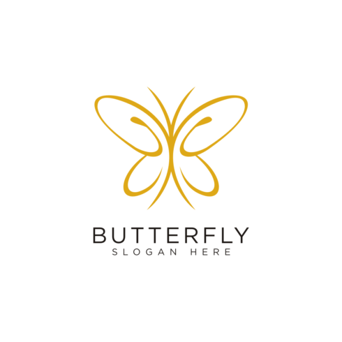 butterfly logo design vector cover image.