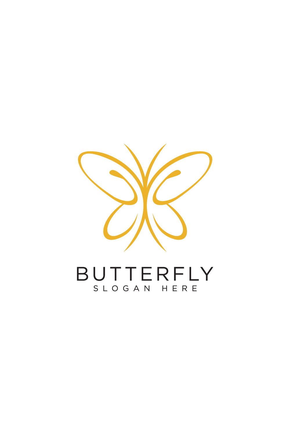 butterfly logo design vector pinterest preview image.