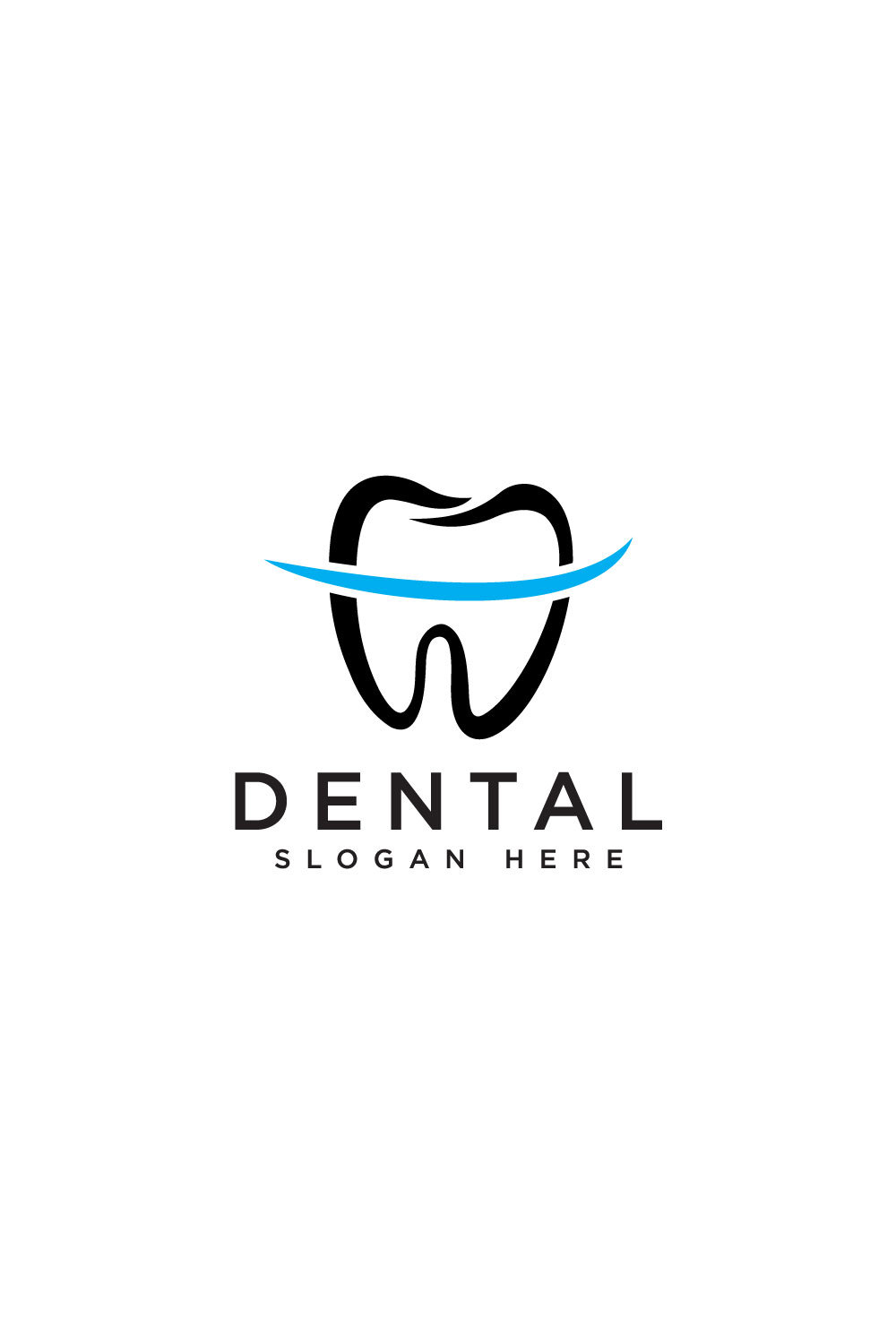 dental logo vector design pinterest preview image.