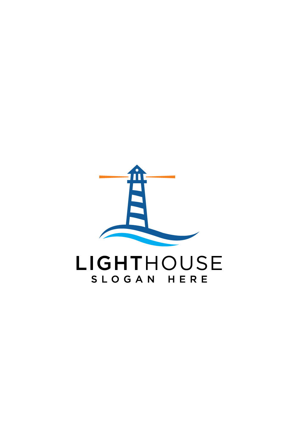 lighthouse logo vector design pinterest preview image.