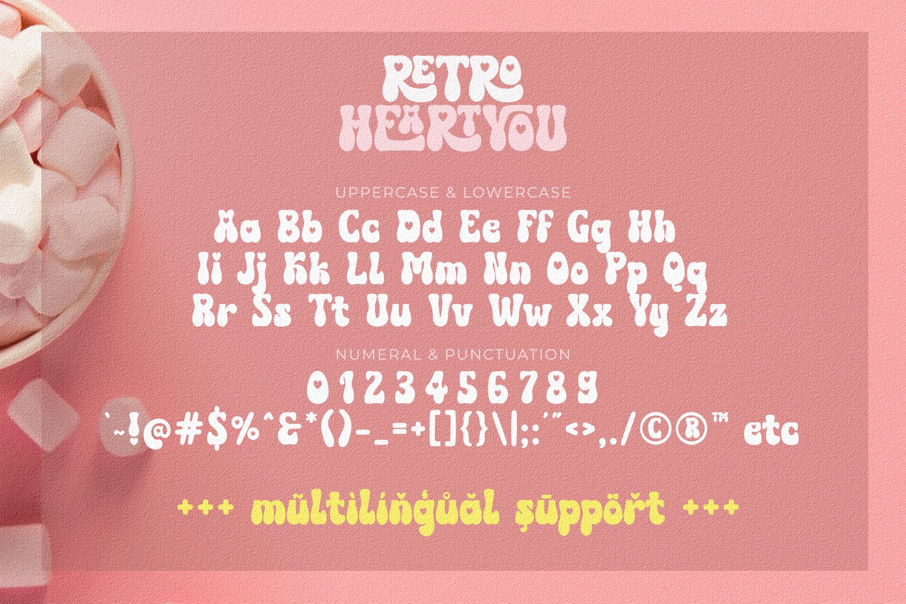 11 preview retro heart you vintage love font 256