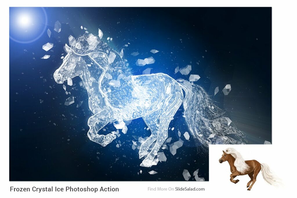 crystal ice photoshop action free download