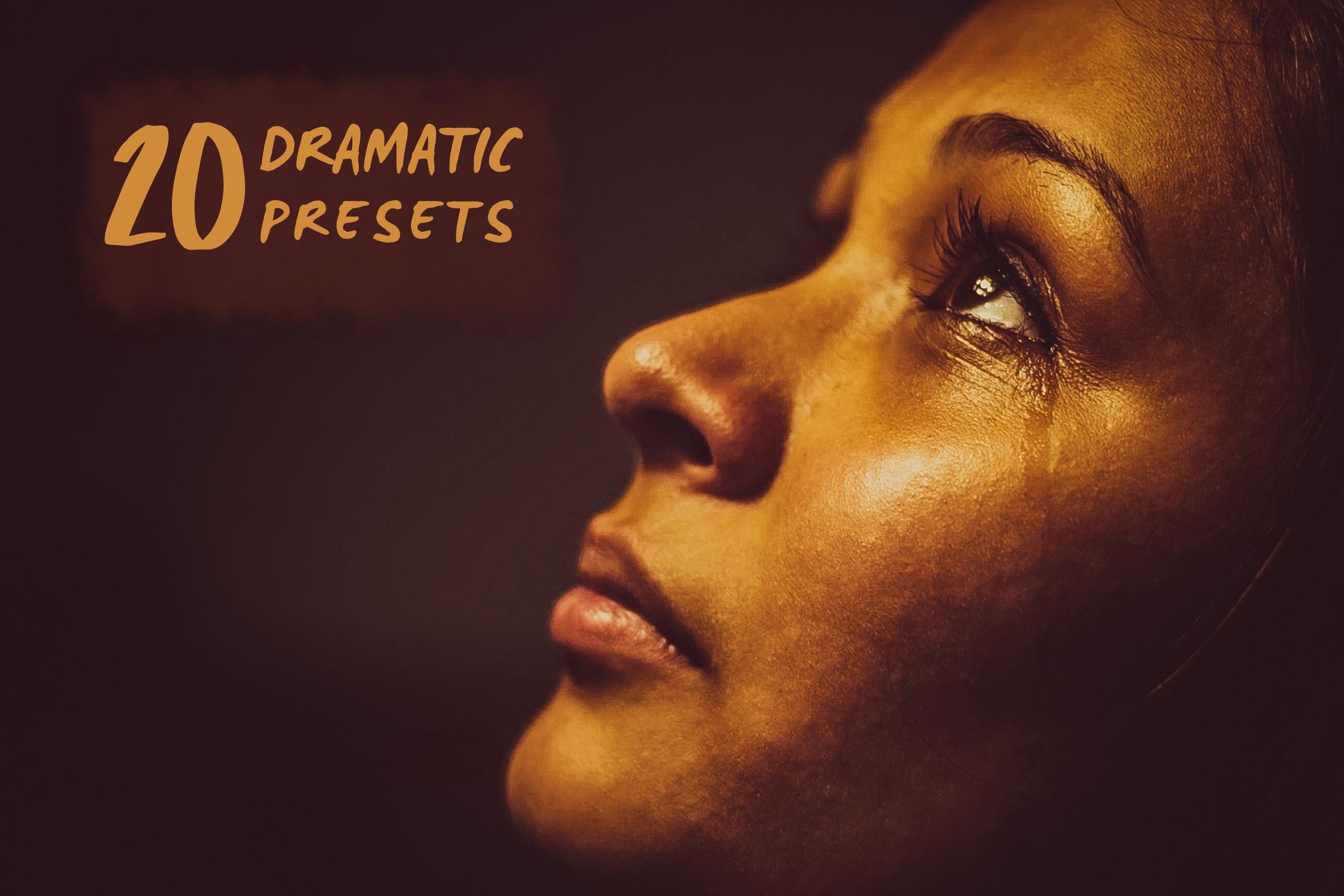 20 Dramatic Lightroom Presets V2cover image.