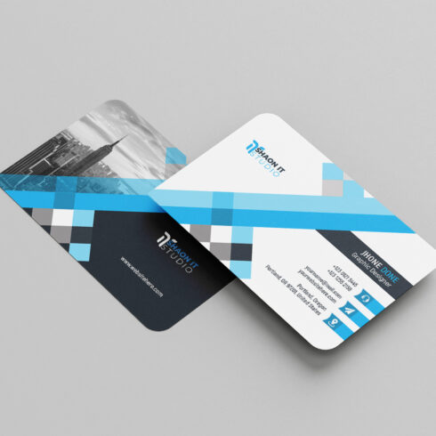 Modern Creative Business Card template cover image.