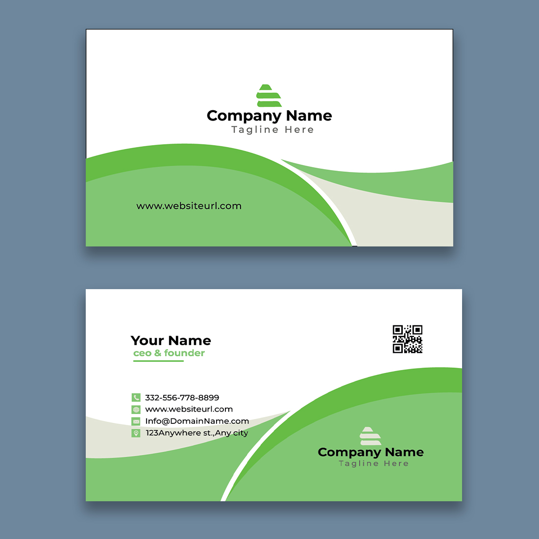Creative and unique Business card preview image.