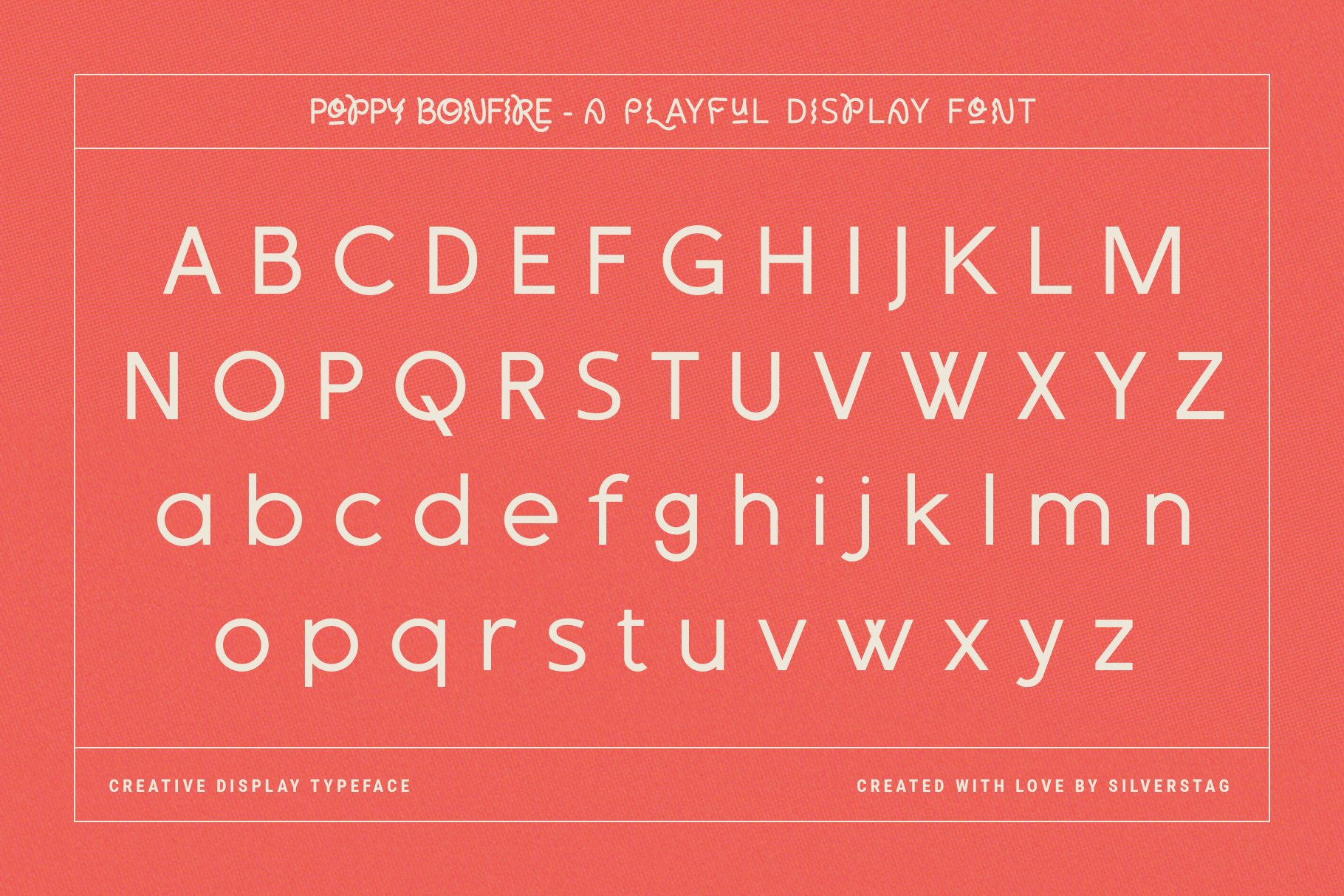 12 poppy bonfire playful display font by silverstag 889