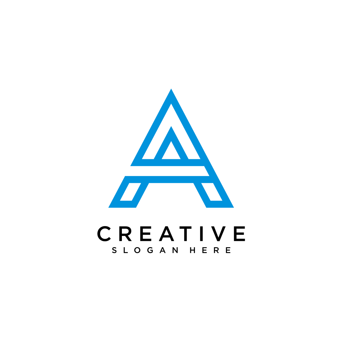 letter a logo vector design cover image.