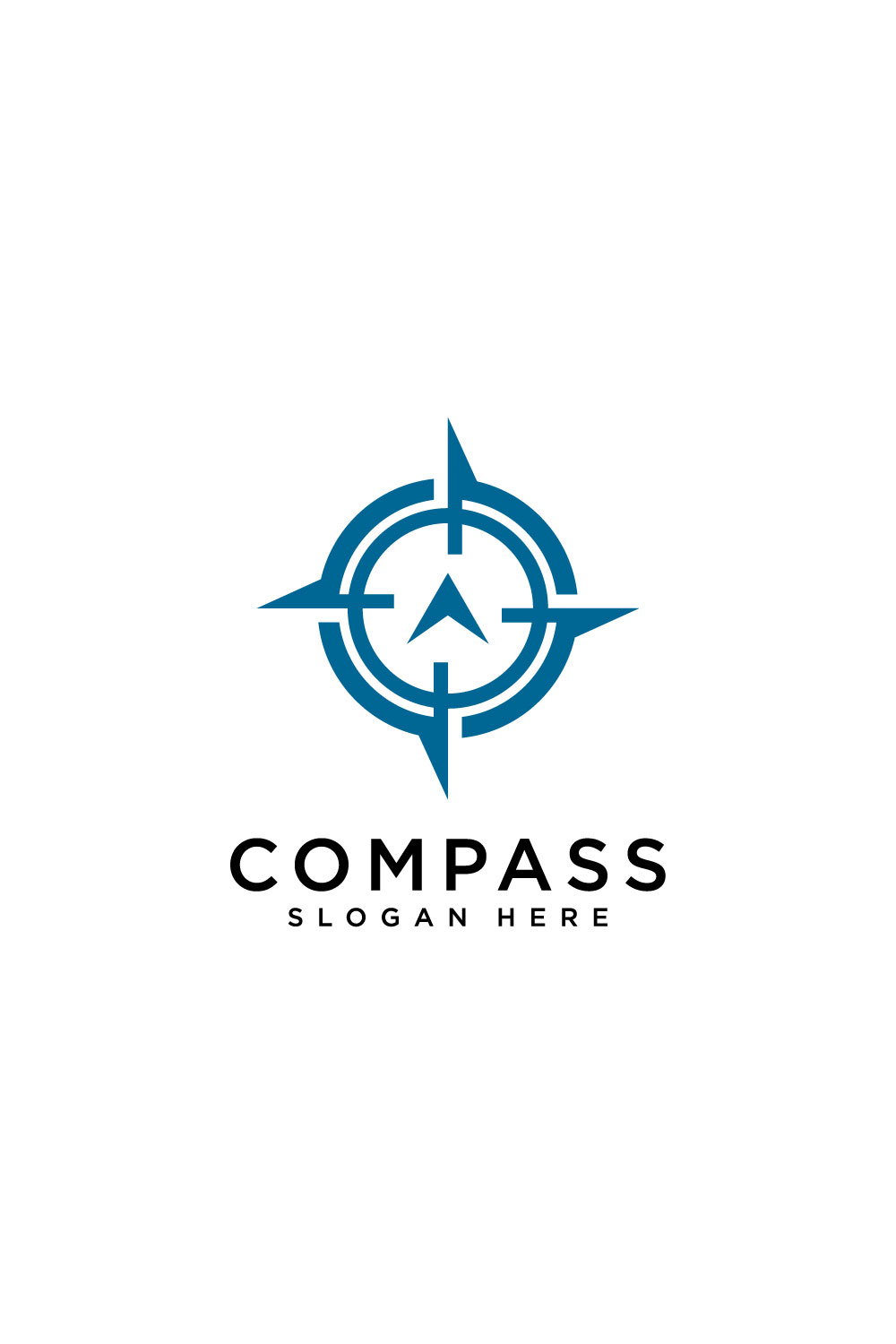 compass logo design vector template pinterest preview image.