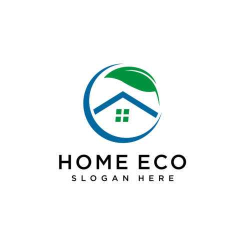 home leaf logo vector design template cover image.