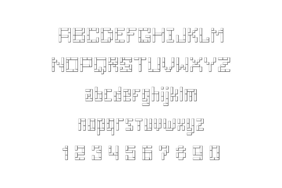 Square Font preview image.