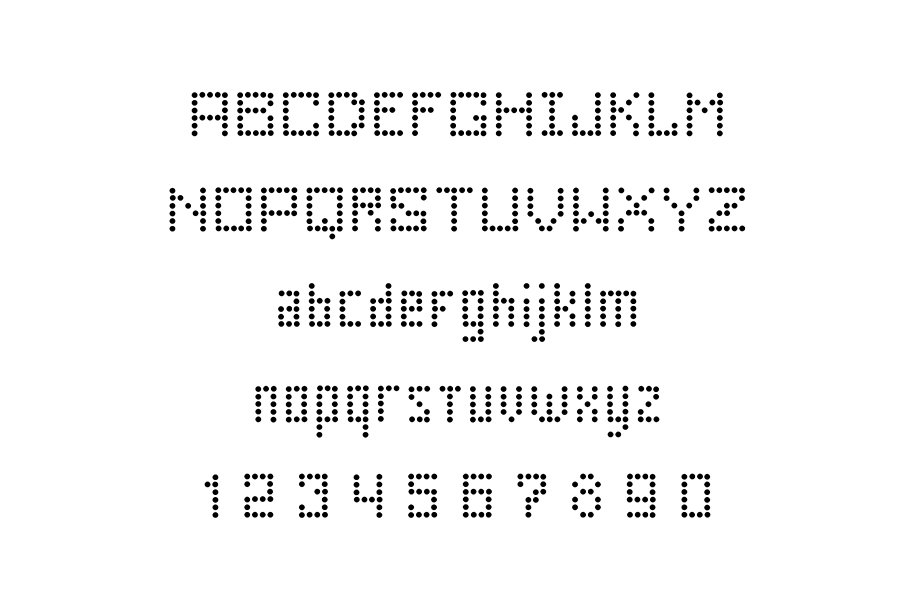Dot Font preview image.