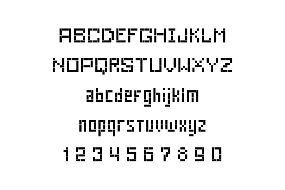 Stencil Font preview image.