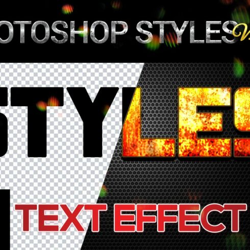 10 creative Photoshop Styles V130cover image.