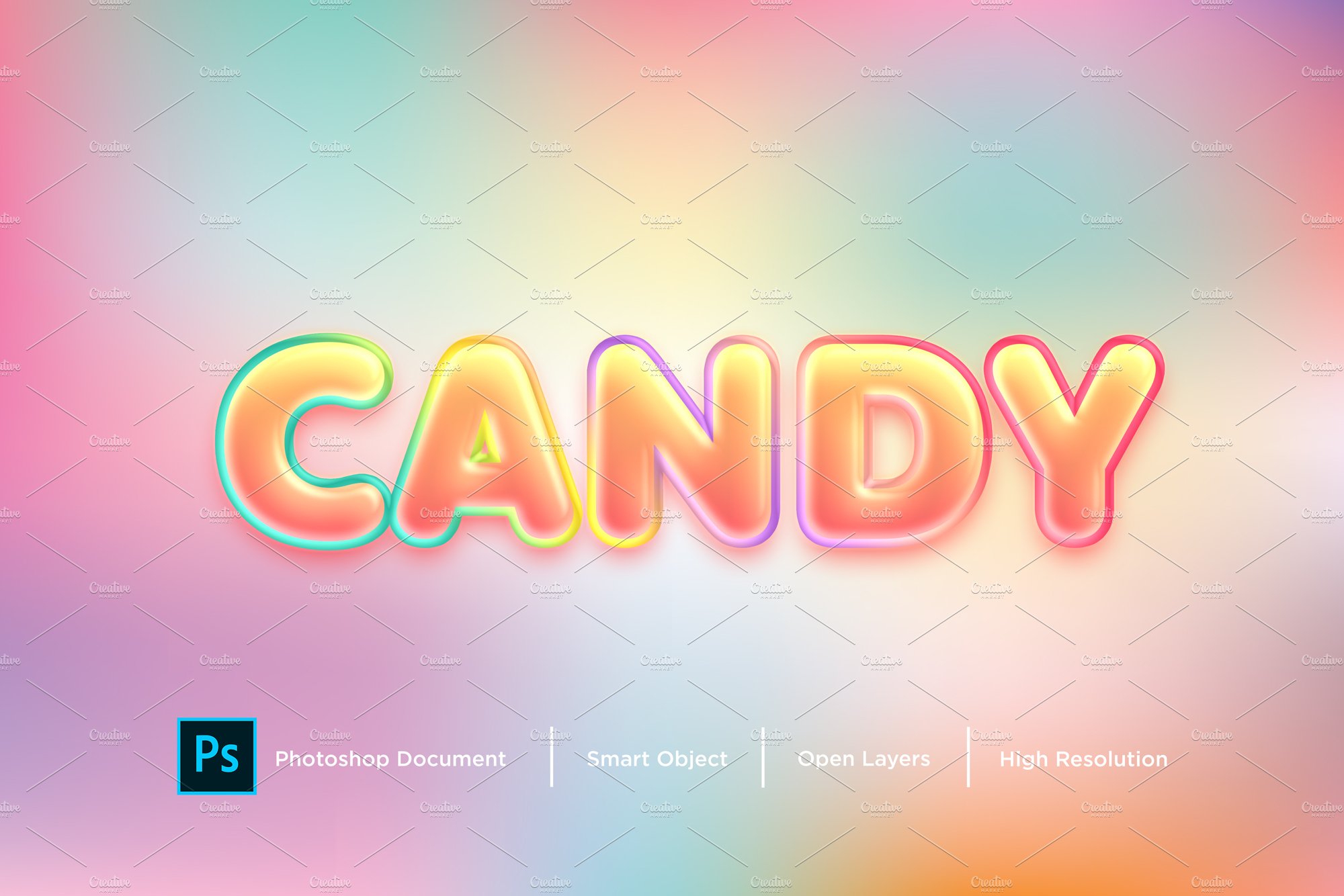 Candy Text Effect & Layer Stylecover image.