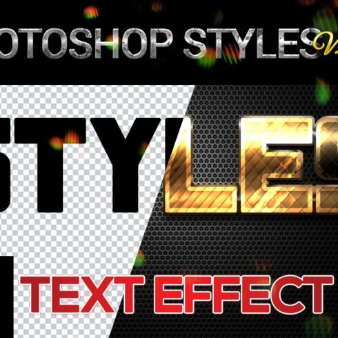 10 creative Photoshop Styles V135cover image.