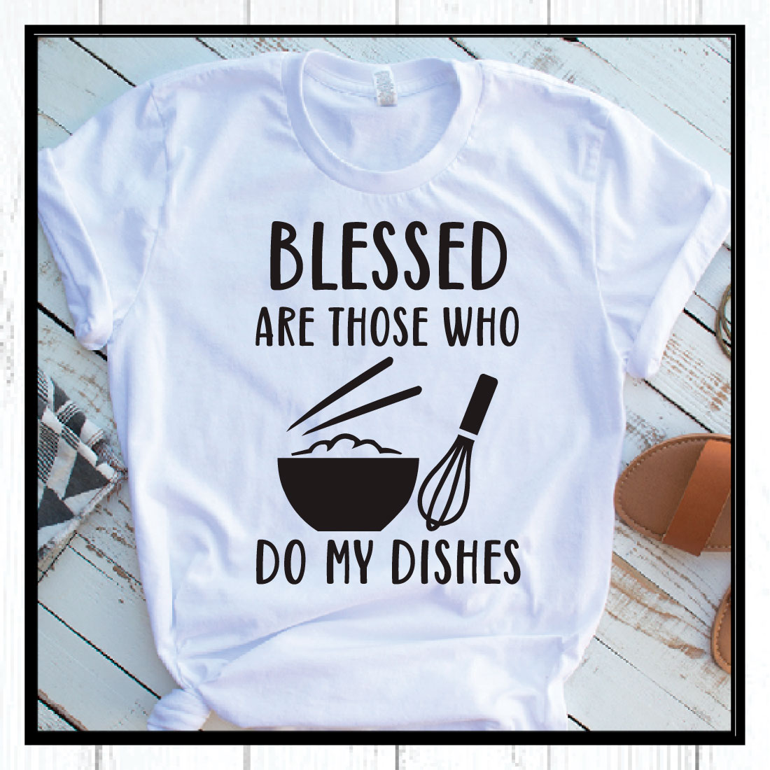 blessed are those who do my dishes svg preview image.