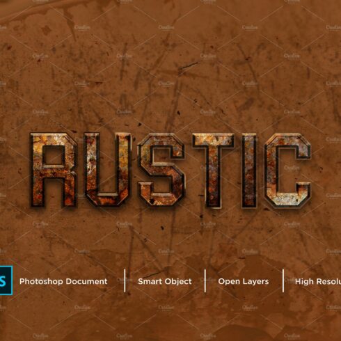 Rustic Text Effect & Layer Stylecover image.