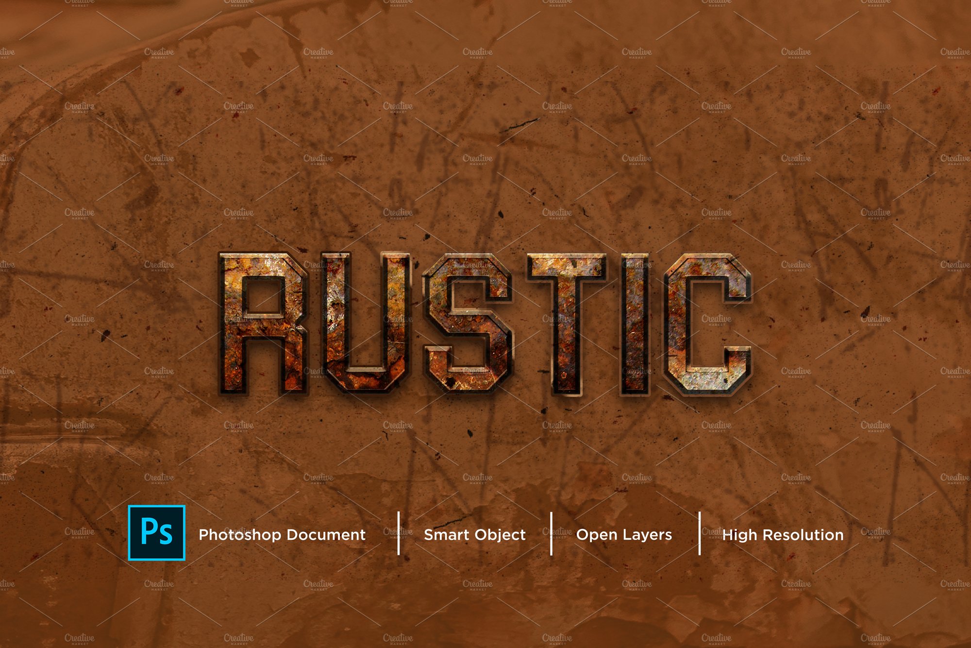 Rustic Text Effect & Layer Stylecover image.