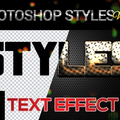 10 creative Photoshop Styles V147cover image.