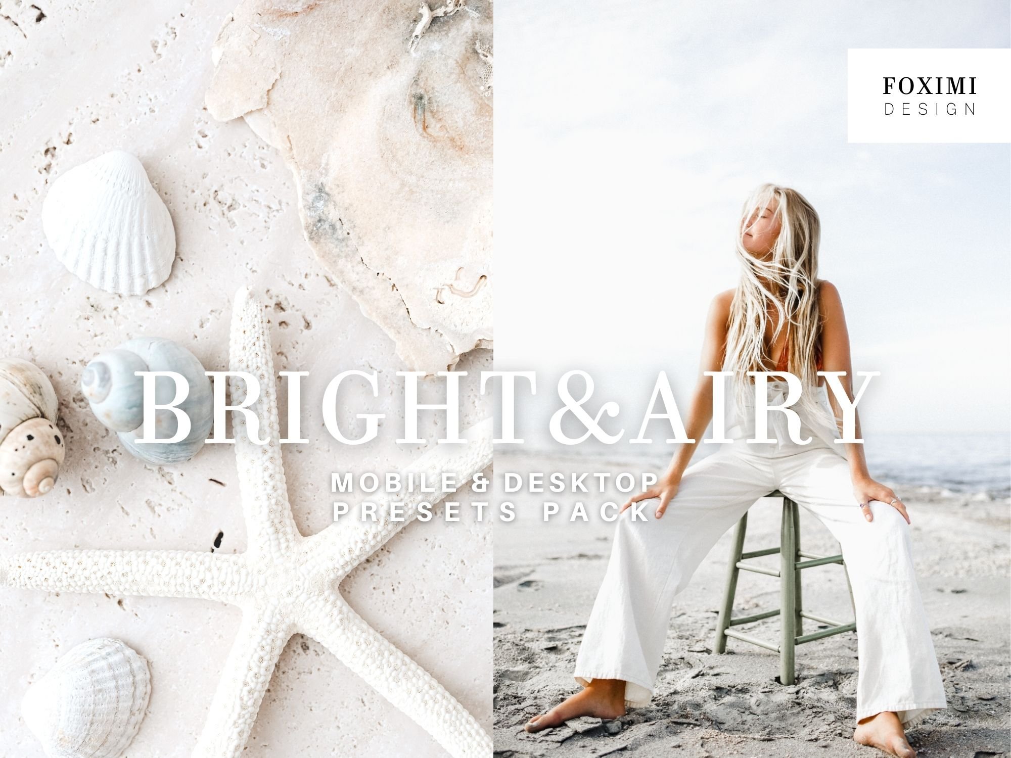 10 BRIGHT & AIRY LIGHTROOM PRESETScover image.