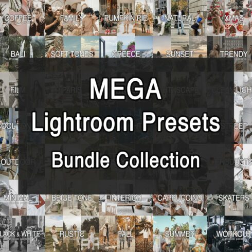 Mega Bundle Lightroom Presetscover image.