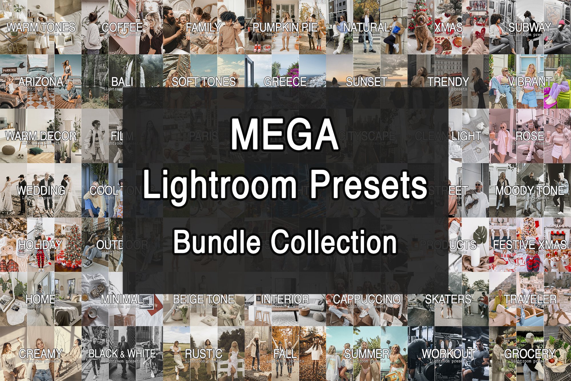 Mega Bundle Lightroom Presetscover image.