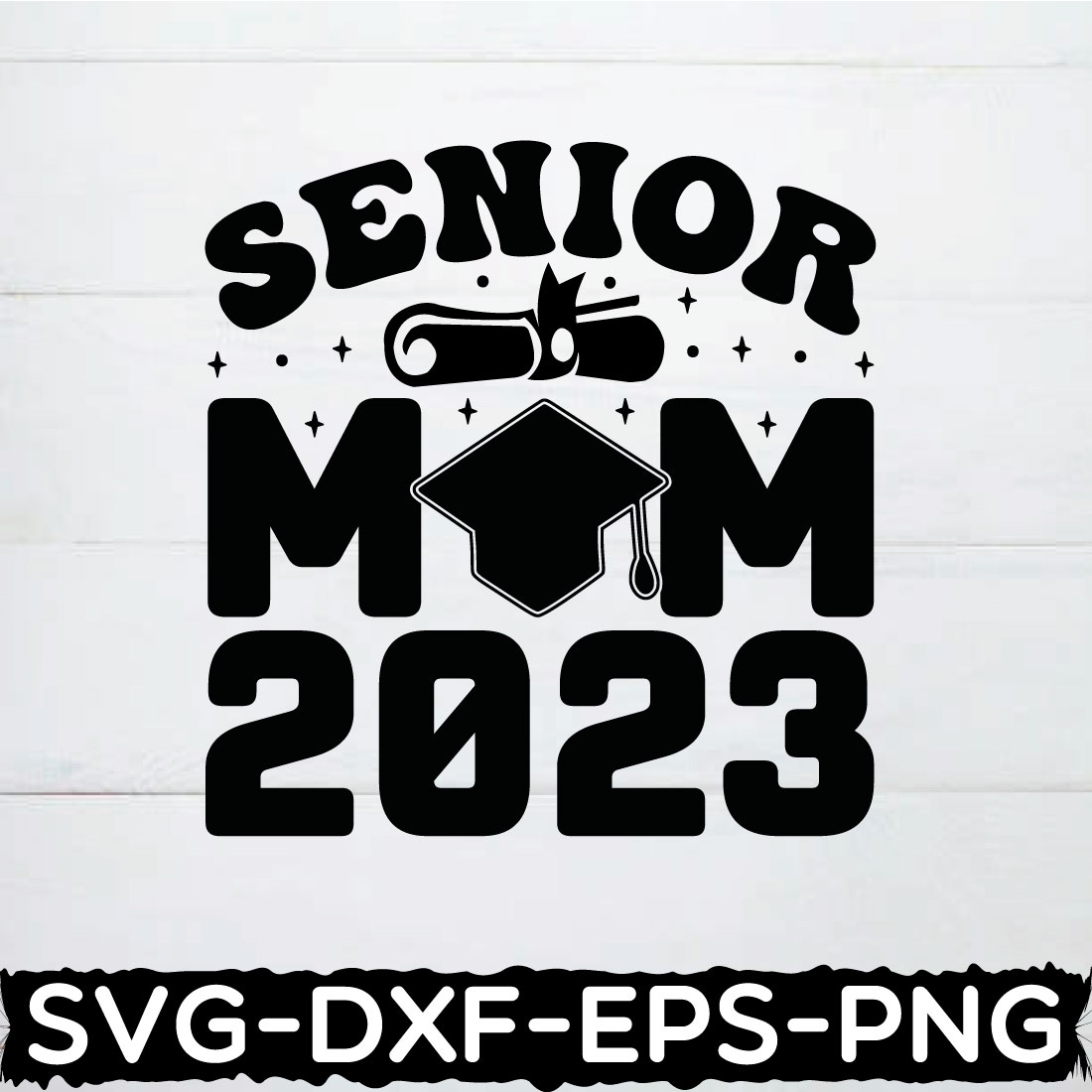 SENIOR MOM 2023 SVG cover image.