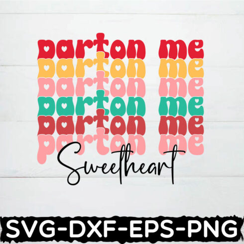 parton me sweetheart retro cover image.