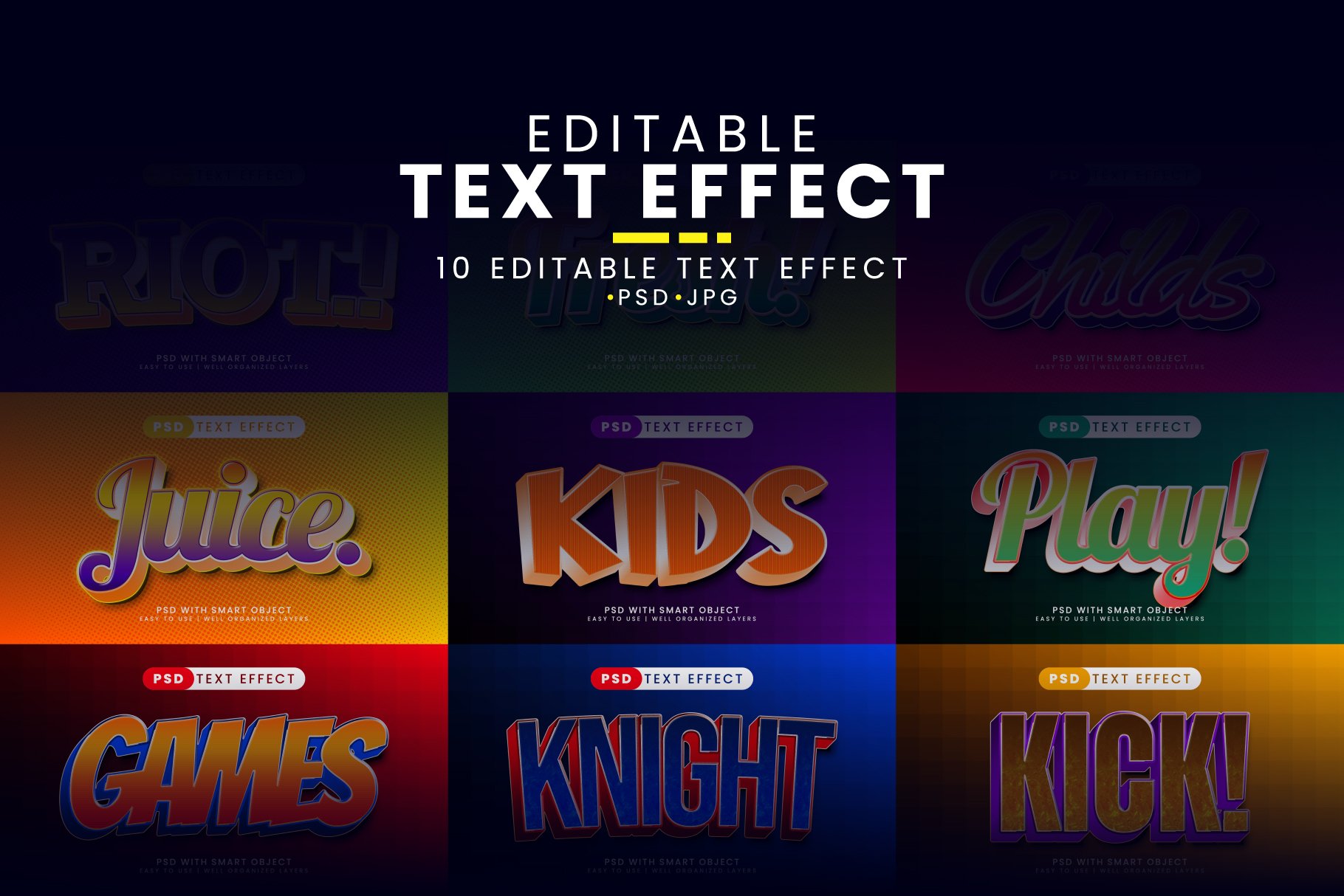 PSD Editable Text Effect Vol. 3cover image.