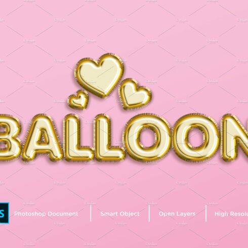 Balloon Text Effect & Layer Stylecover image.