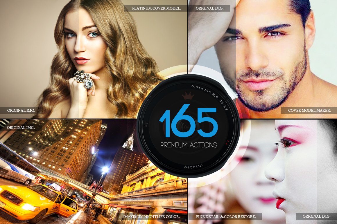 165 Premium Photoshop Actionscover image.