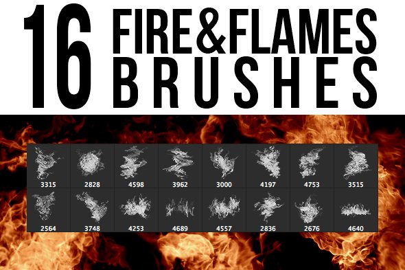 16 Fire & Flames Brushescover image.