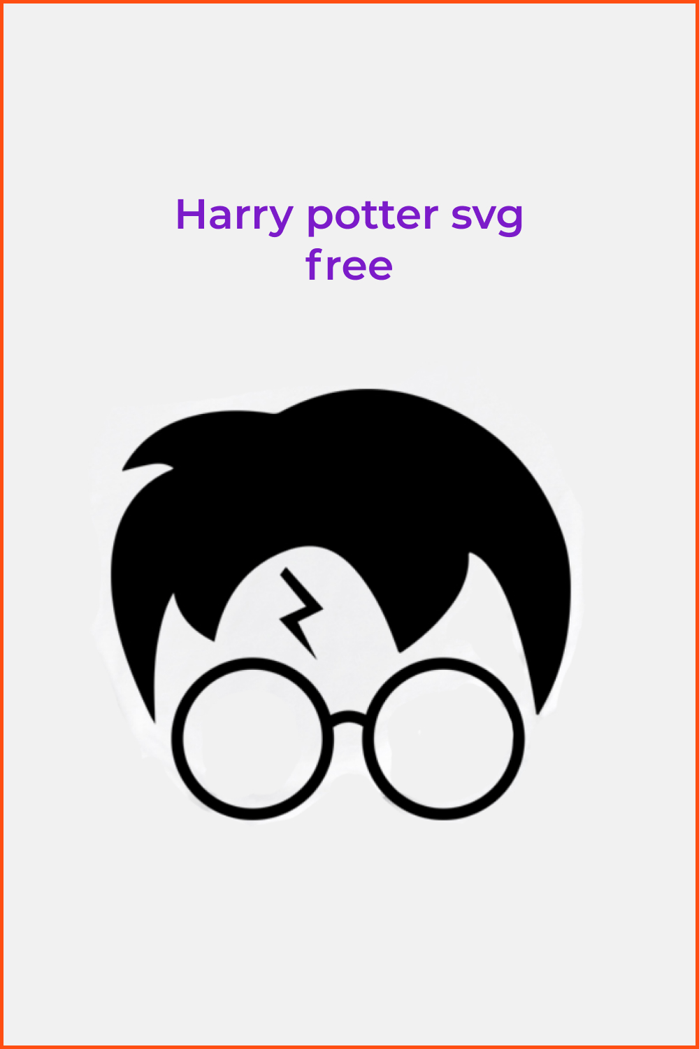 Harry Potter head silhouette image.