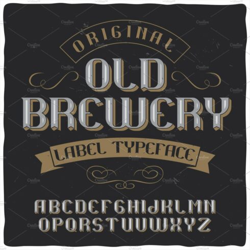 Vintage label typeface Old Brewery cover image.