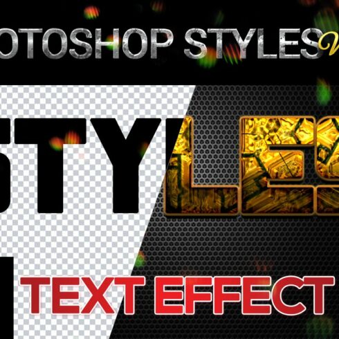 10 creative Photoshop Styles V178cover image.