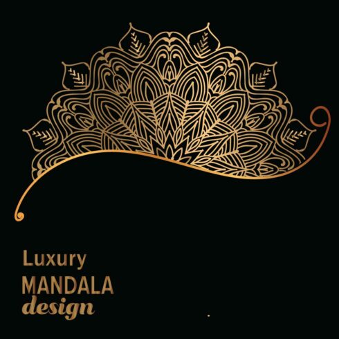 Luxury mandala design cover image.