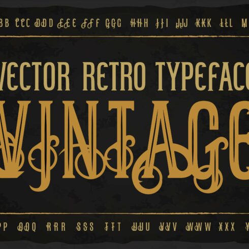 Vintage OTF label font. cover image.