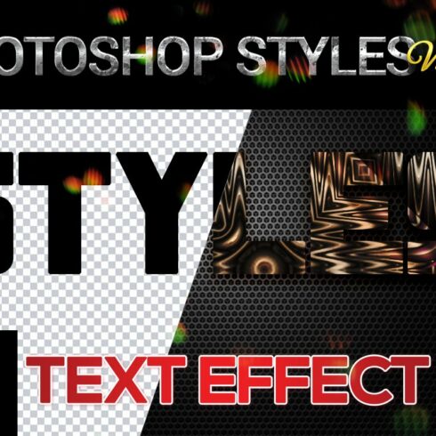10 creative Photoshop Styles V186cover image.