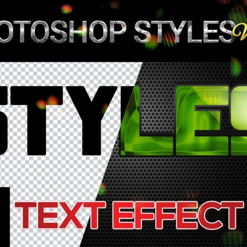 10 creative Photoshop Styles V189cover image.