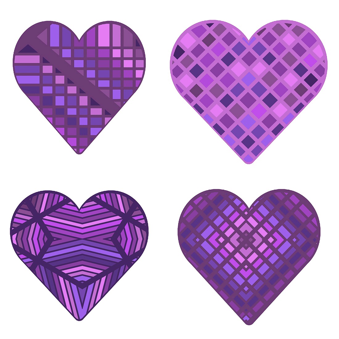 Pretty in Purple Hearts cover image.