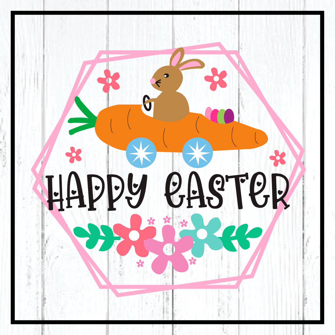 happy easter svg cover image.