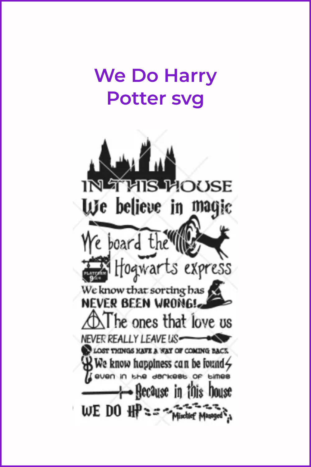 Collage of sentences from Harry Potter books.