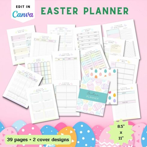 Easter Planner - Canva Template cover image.