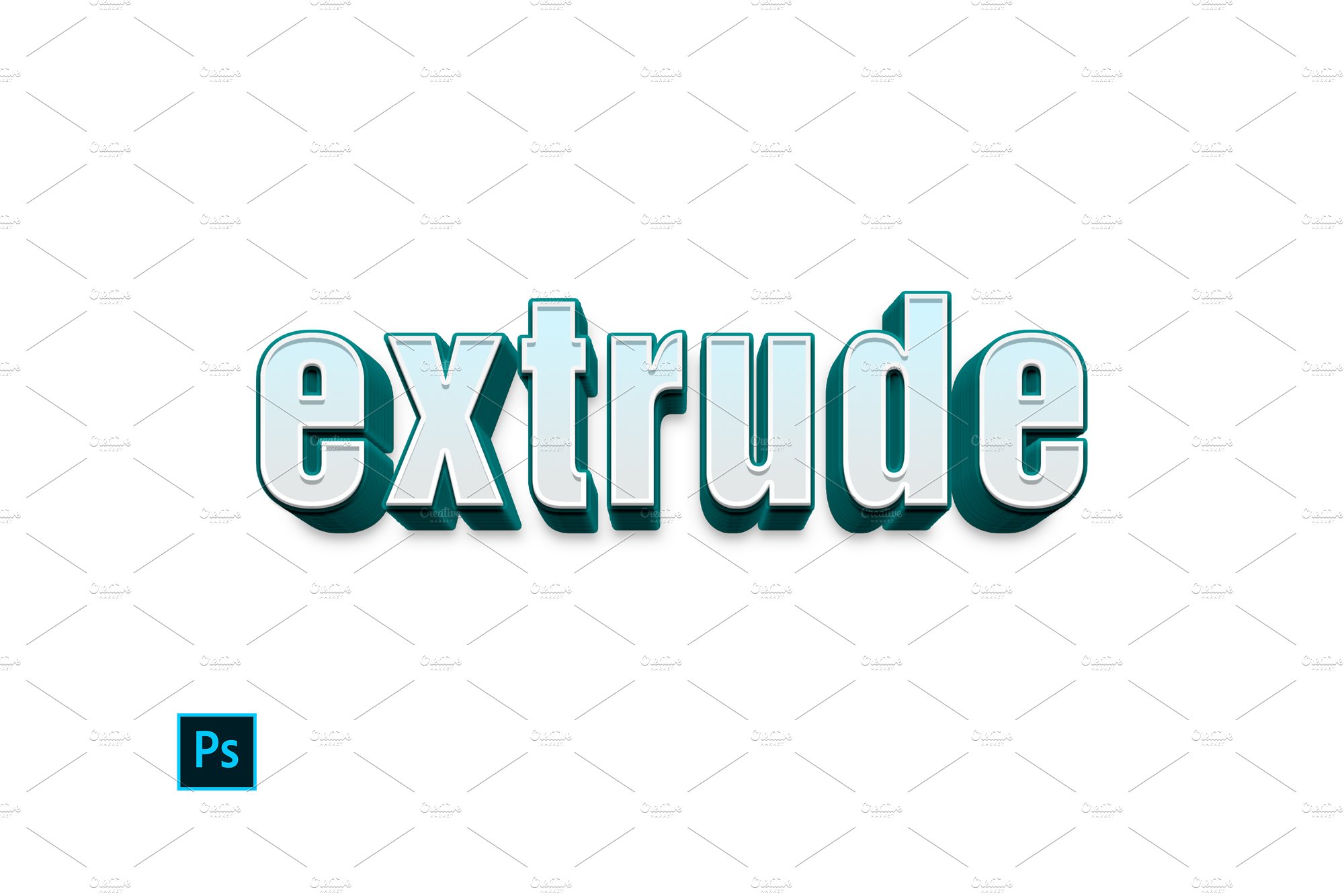 Extrude Text Effect & Layer Stylecover image.