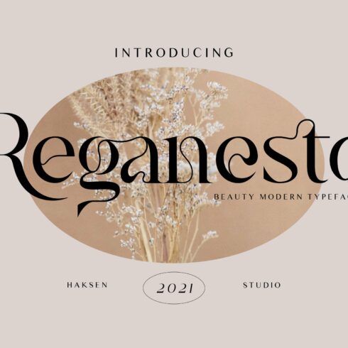 Reganesto - Modern Serif Typeface cover image.