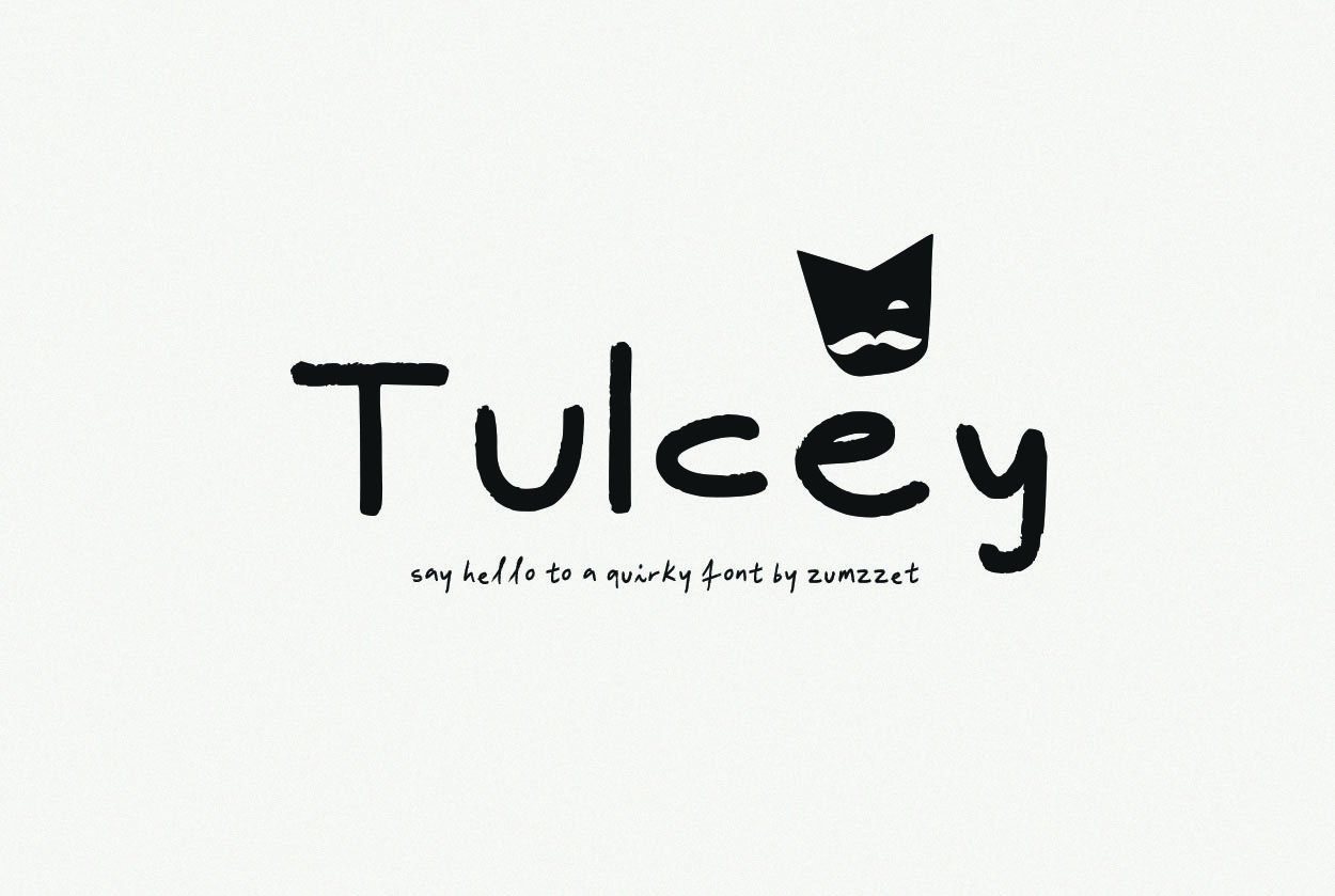 Tulcey Quirky & Playful Font cover image.